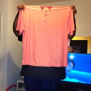 BRAND NEW ORANGE WHITE POLO STYLE SHIRT